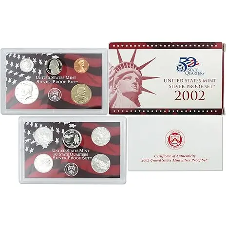 2002 United States Mint Kennedy & State Quarters Set