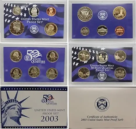 2003 United States Mint Kennedy & State Quarters Set