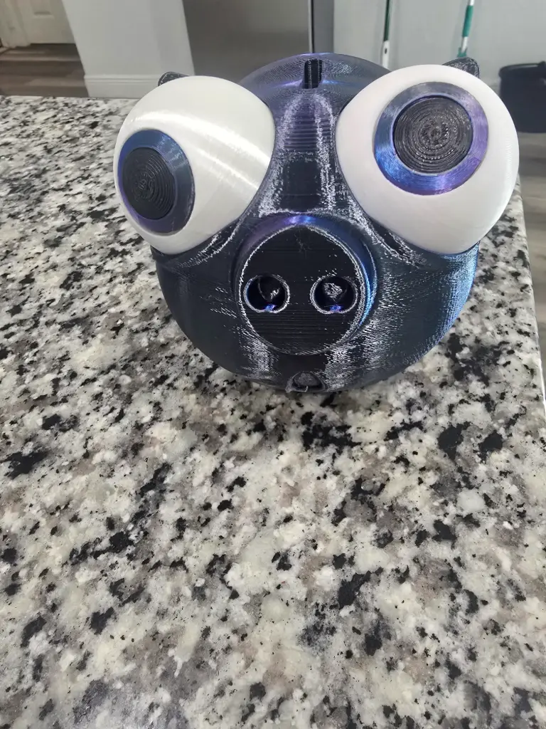 Big Eye Piggy Bank (RED/GOLD)